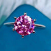 Certified 1.5ct Natural VVS1 Pink Moissanite Engagement Ring 925 Sterling Silve 18K 18K Gold Plated