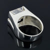 Certified Natural 5.40ct VS1 Princess White Moissanite Ring in 18K Gold Plated Verm 18K Gold Plated