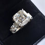 11.15ct Radiant VS1 White Moissanite Ring Certified Gift 18K Gold Plated