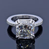 6.75ct White Moissanite Ring Natural VS1 Certified For Christmas 18K Gold Plated Ve 18K Gold Plated