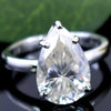 5.5ct VS1 Natural White Moissanite Ring Certified Gift For Women 18K Gold Plated Ve 18K Gold Plated