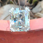 22.70 Ct Certified Radiant Cut White Moissanite Solitaire Ring 18K Gold Plated Verm 18K Gold Plated
