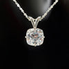 5.20 Ct Cushion Cut White Moissanite Solitaire Pendant Gold Vermeil Jewelry - GEMHUB & CO.