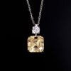 5.00 Ct Champagne Moissanite Solitaire Pendant Gold Vermeil Cyber Monday Deal - GEMHUB & CO.
