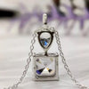 4.60 Ct Certified White Moisanite Solitaire Pendant Gold Vermeil Christmas Gift - View 3 - GEMHUB & CO.