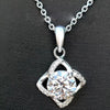 3.70 Ct Certified White Moissanite Pendant Black Friday Gift Idea 18K Gold Plated V 18K Gold Plated