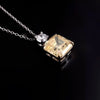 5.00 Ct Champagne Moissanite Solitaire Pendant Gold Vermeil Cyber Monday Deal - View 3 - GEMHUB & CO.