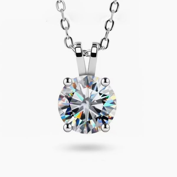 3.30 Ct White Moissanite Pendant Black Friday Special Gift Jewelry 18K Gold Plated 18K Gold Plated