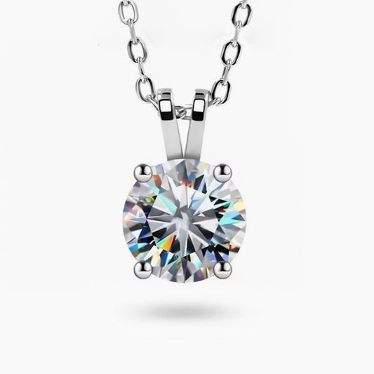 3.30 Ct White Moissanite Pendant Black Friday Special Gift Jewelry 18K Gold Plated 18K Gold Plated
