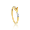0.17 Ct. IGI Certified 18k Yellow Gold Diamond Elegant Design Ladies Ring - view 4