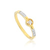 0.17 Ct. IGI Certified 18k Yellow Gold Diamond Elegant Design Ladies Ring - view 2