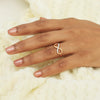 0.12 Ct. IGI Certified 18k Rose Gold Diamond Infinity Love Band Promise Ring - view 5