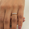 0.08 Ct. IGI Certified Natural Diamond 18k Solid Yellow Gold Bar Band Ring - view 7