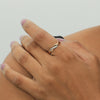 0.09 Ct. IGI Certified Natural Diamond 18k Yellow Gold Swirl Ring For Birthday - view 7