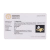 0.10 Ct. IGI Certified Natural Diamond 18k Heart Cross Over Yellow Gold Ring - view 6