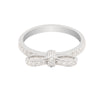 0.36 Ct. IGI Certified Natural Diamond 18k White Gold Solitaire Bypass Ring