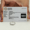 0.36 Ct. IGI Certified Natural Diamond 18k White Gold Solitaire Bypass Ring - view 8
