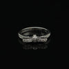 0.36 Ct. IGI Certified Natural Diamond 18k White Gold Solitaire Bypass Ring - view 4