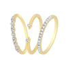 0.35 Ct. IGI Certified Natural Diamond 18k Yellow Gold Stackable Ring Set of 3 - view 3
