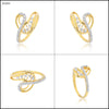 0.23 Ct. IGI Certified Natural Diamond 18k Solid Yellow Gold Infinity Ring - view 7