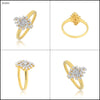 0.27 Ct. IGI Certified Natural Diamond 18k Yellow Gold Floral Cluster Ring - view 8