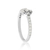 0.47 Ct. IGI Certified Natural Diamond 18k White Gold Cluster Engagement Ring - view 5