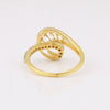 0.23 Ct. IGI Certified Natural Diamond 18k Solid Yellow Gold Infinity Ring - view 6