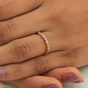 0.35 Ct. IGI Certified Natural Diamond 18k Yellow Gold Stackable Ring Set of 3 - view 11