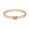 0.41 Ct. IGI Certified Natural Diamond 18k Rose Gold Butterfly Ring For Gift - view 3