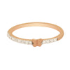 0.41 Ct. IGI Certified Natural Diamond 18k Rose Gold Butterfly Ring For Gift