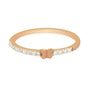 0.41 Ct. IGI Certified Natural Diamond 18k Rose Gold Butterfly Ring For Gift