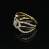 0.74 Ct. IGI Natural Diamond Designer Ring in 18K Yellow Gold for Anniversary - view 5