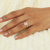 0.18 Ct. IGI Certified Natural Diamond 18k Yellow Gold Floral Bypass Ring - view 5