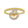0.14 Ct. IGI Cert Natural Diamond 18k Yellow Gold Geometric Bypass Ring - view 2