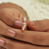 0.21 Ct. IGI Certified 18K Rose Gold Open Bypass GH VS Diamond Band Ring - view 6