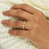 0.21 Ct. IGI Certified 18K Rose Gold Open Bypass GH VS Diamond Band Ring - view 7