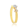 0.10 Ct. IGI Certified Delicate Diamond Flower Ring 18K Yellow Gold Fine Jewelry - view 6