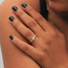 0.40 Ct. IGI Certified 18K Yellow Gold GH VS Diamond Twist Engagement Ring - view 5
