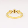 0.10 Ct. IGI Certified Delicate Diamond Flower Ring 18K Yellow Gold Fine Jewelry - view 7