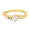 0.40 Ct. IGI Certified 18K Yellow Gold GH VS Diamond Twist Engagement Ring - view 3