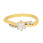 0.40 Ct. IGI Certified 18K Yellow Gold GH VS Diamond Twist Engagement Ring