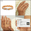 0.22 Ct. IGI Certified 18K Rose Gold GH VS Diamond Braided Ring Wedding Band - view 8