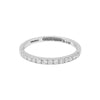 0.25 Ct. IGI Certified 18k White Gold GH VS Diamond Half Eternity Band Ring