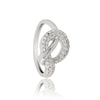 0.50 Ct. IGI Cert 18k White Gold Diamond Legacy Knot Ring - Love & Unity Symbol - view 2