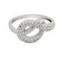 0.50 Ct. IGI Cert 18k White Gold Diamond Legacy Knot Ring - Love & Unity Symbol