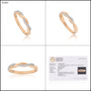 0.09 Ct. IGI Certified 18k Yellow Gold Diamond Twist Ring Wedding Eternity Band - view 9