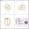 0.33 Ct. IGI Natural Diamond Rose Gold Open Band Ring in 18K for Women Gift - view 8