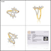 0.64 Ct. IGI Natural Diamond Floral Design Ring in 18K Yellow Gold for Women - view 7