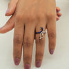 0.29 Ct. IGI Natural Diamond Peacock Ring in 18K Gold for Women Birthday Gift - view 6