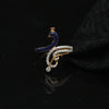 0.29 Ct. IGI Natural Diamond Peacock Ring in 18K Gold for Women Birthday Gift - view 4